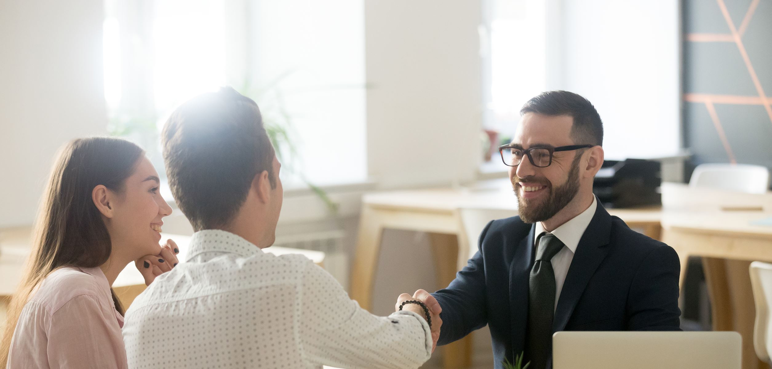 two men shaking hands